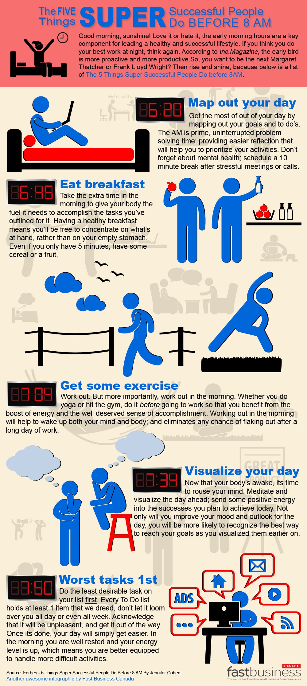 8 AM Successful People Infographic