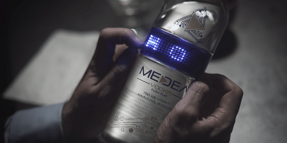 Medea Vodka LED Bottle