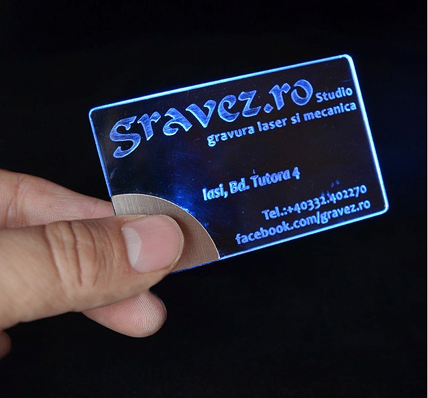 Plexiglass LED-Lit Business Card