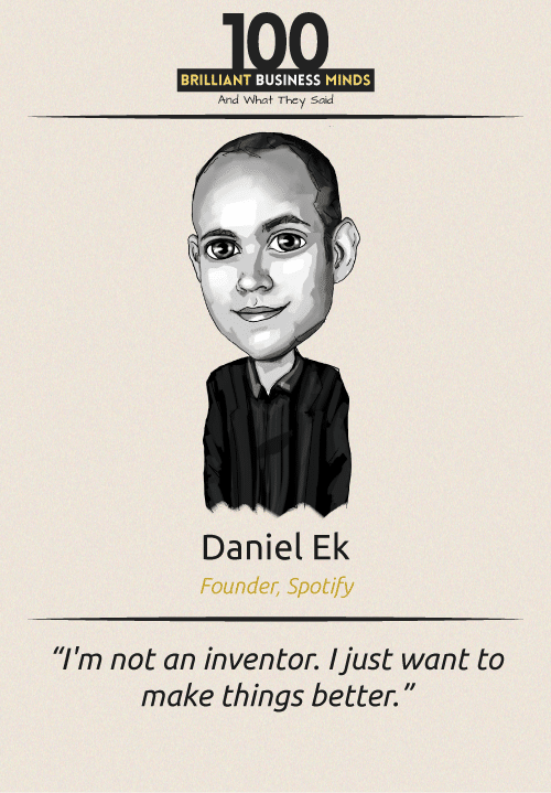 Daniel Ek Inspirational Quotes