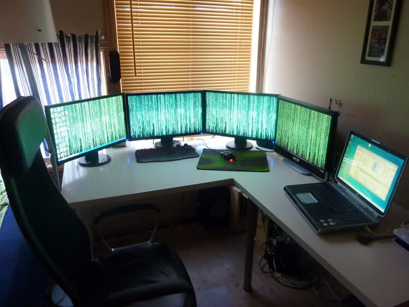 Multiple Screen Tech Room Setup