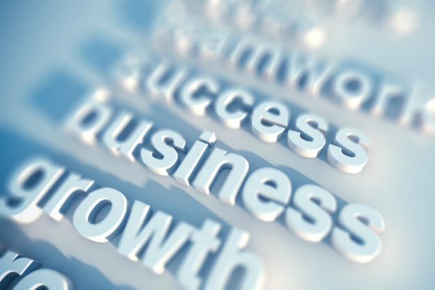 Promote Business Economic Growth Words Header