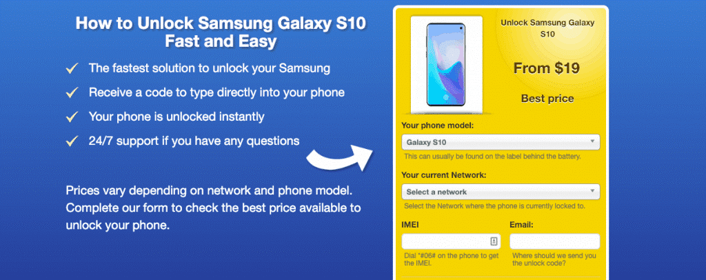 Unlock Samsung S10 Tutorial Article Image 2