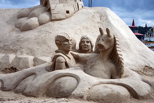 Star Wars Sand Sculptures