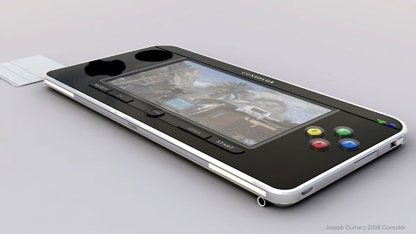 Consolor Side View Portable Gaming Device