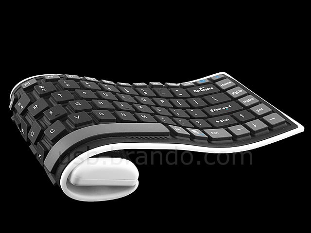 Rolled Up Flexible Keyboard