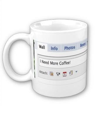 Facebook Mug Status Update