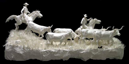 Papercraft Cows and Herd