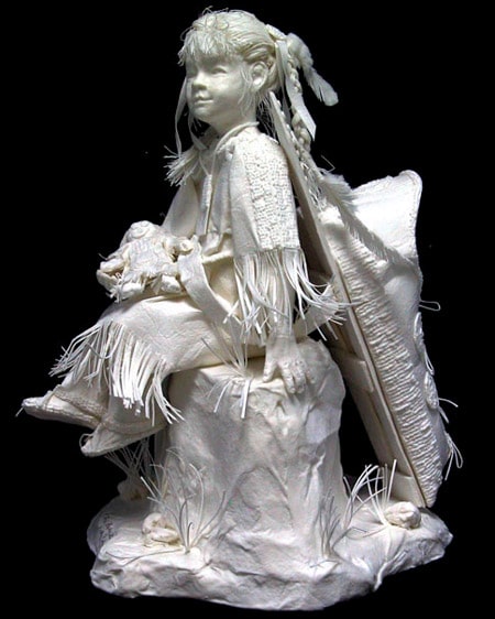 Papercraft Indian Child