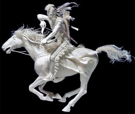 Papercraft Riding Horse