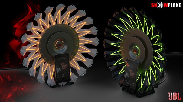 Snow Flake iPod Dock Light Show