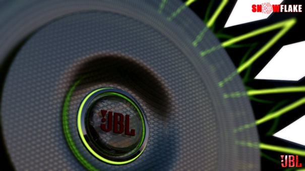 Snow Flake iPod Dock JBL Closeup