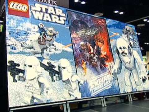 Time Lapse Star Wars Lego Build Mural - Finished Result