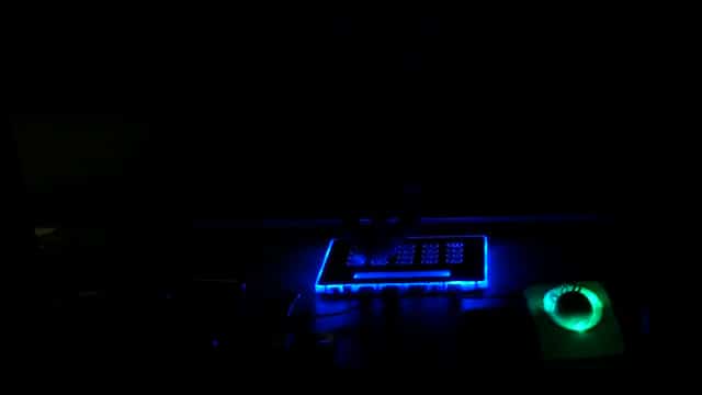 eBoss Line Illuminated Calculator USB Hub Mouse Pad In The Dark