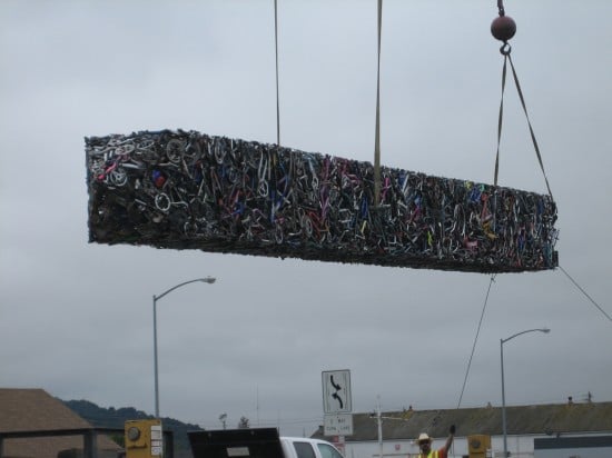 Bike Recycle Obelisk Art