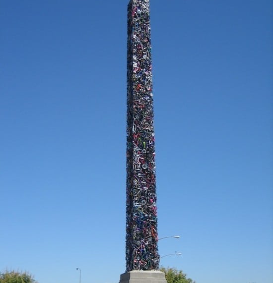 Bike Recycle Obelisk Art