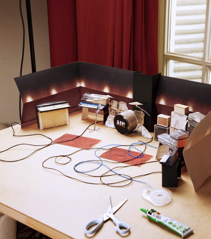 Paper Rock Band Stage Set