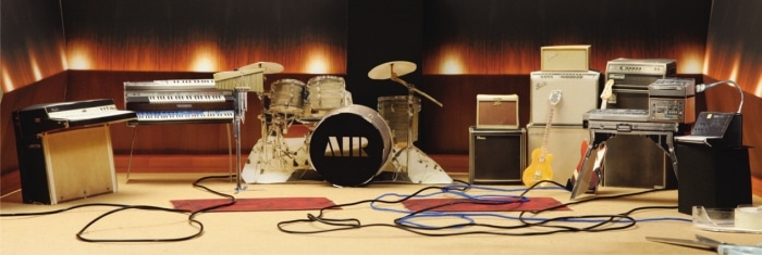 Paper Rock Band Stage Set