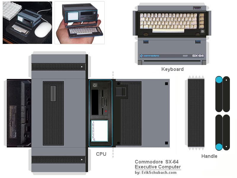Commodore SX-64 Paper Model