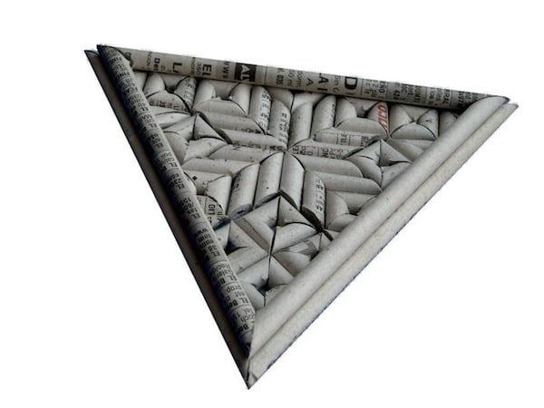 Newspaper Recycling Art