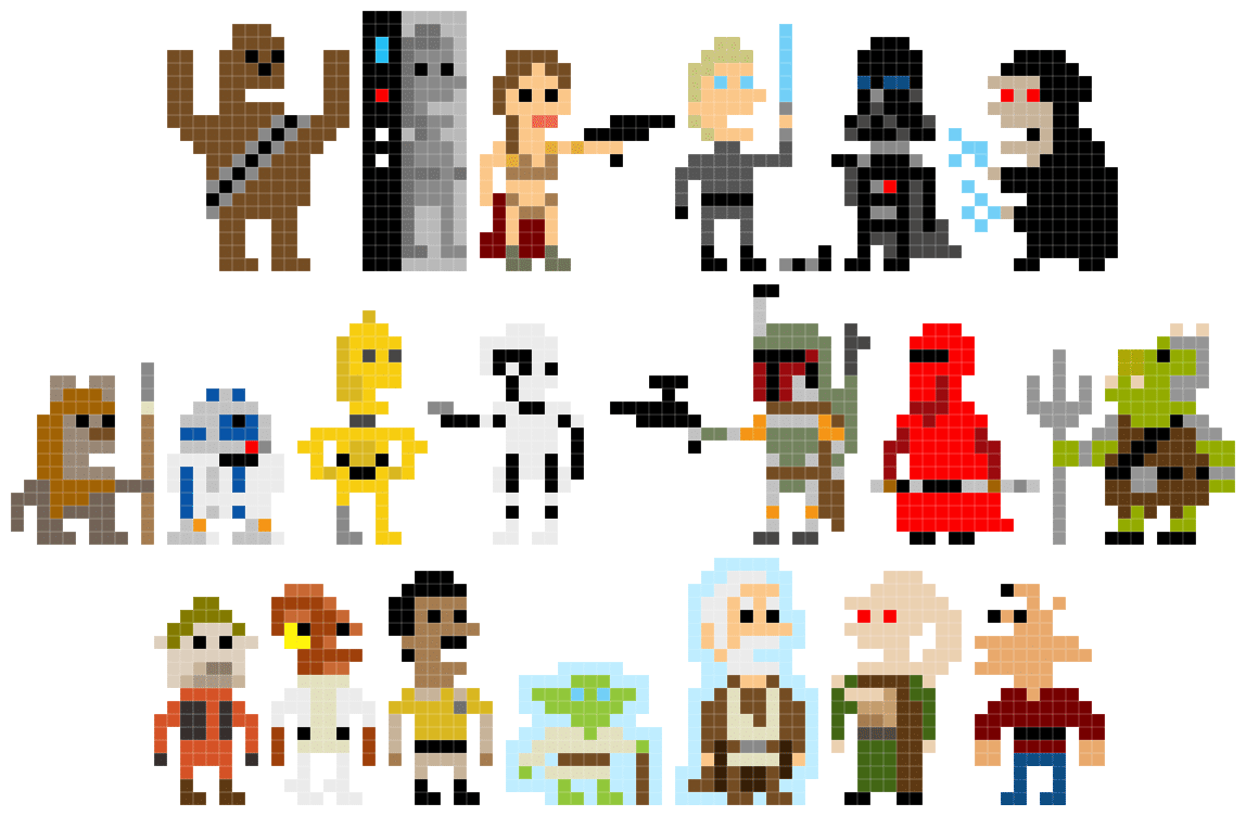 Pixel Star Wars Welcome Back To The 8 Bit Days Bit Rebels
