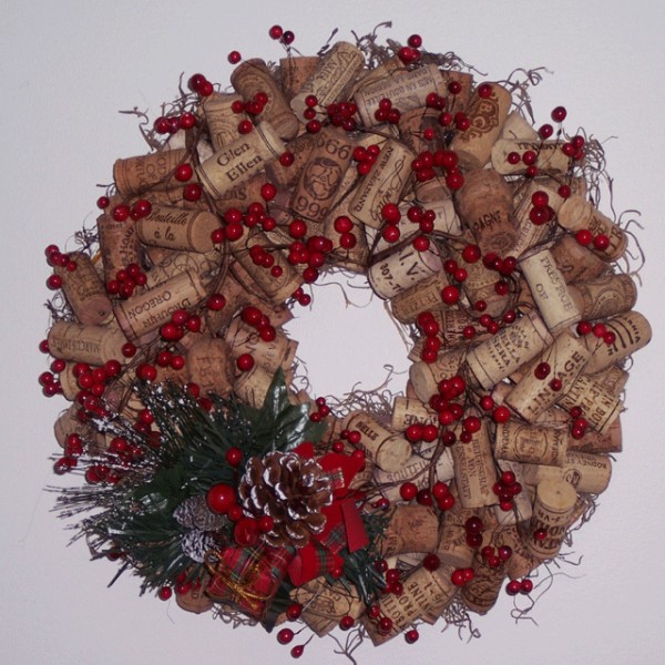 Wine Cork Wreath