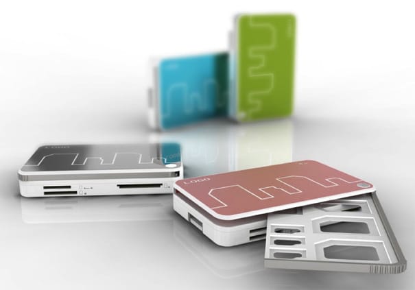 Logo Card Reader Device Storage Slots For Memory Cards