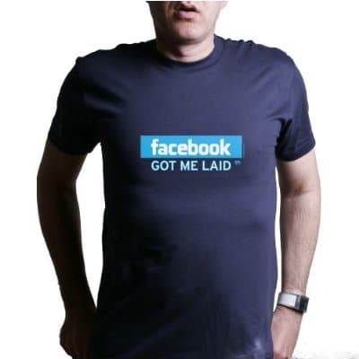 Hilarious Facebook T-Shirt Mashup Facebook Got Me Laid