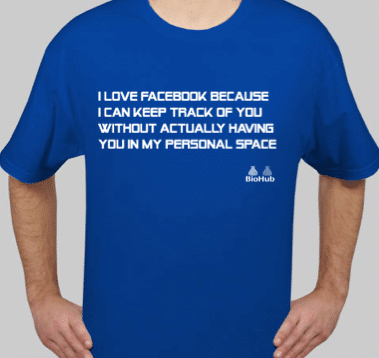 Hilarious Facebook T-Shirt Mashup Facebook Edgy Statement T-Shirt