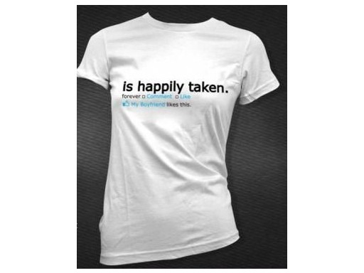 Hilarious Facebook T-Shirt Mashup Facebook Is Happily Taken T-Shirt