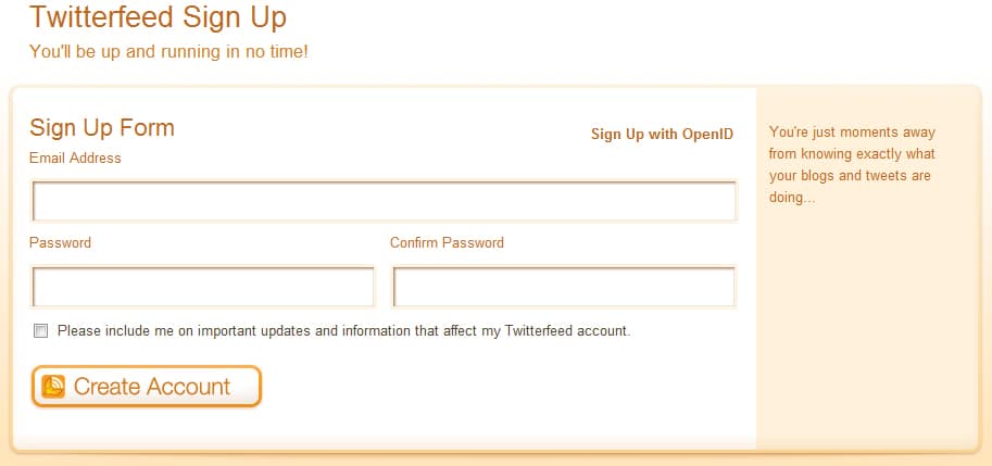 Auto Feed Through Twitterfeed