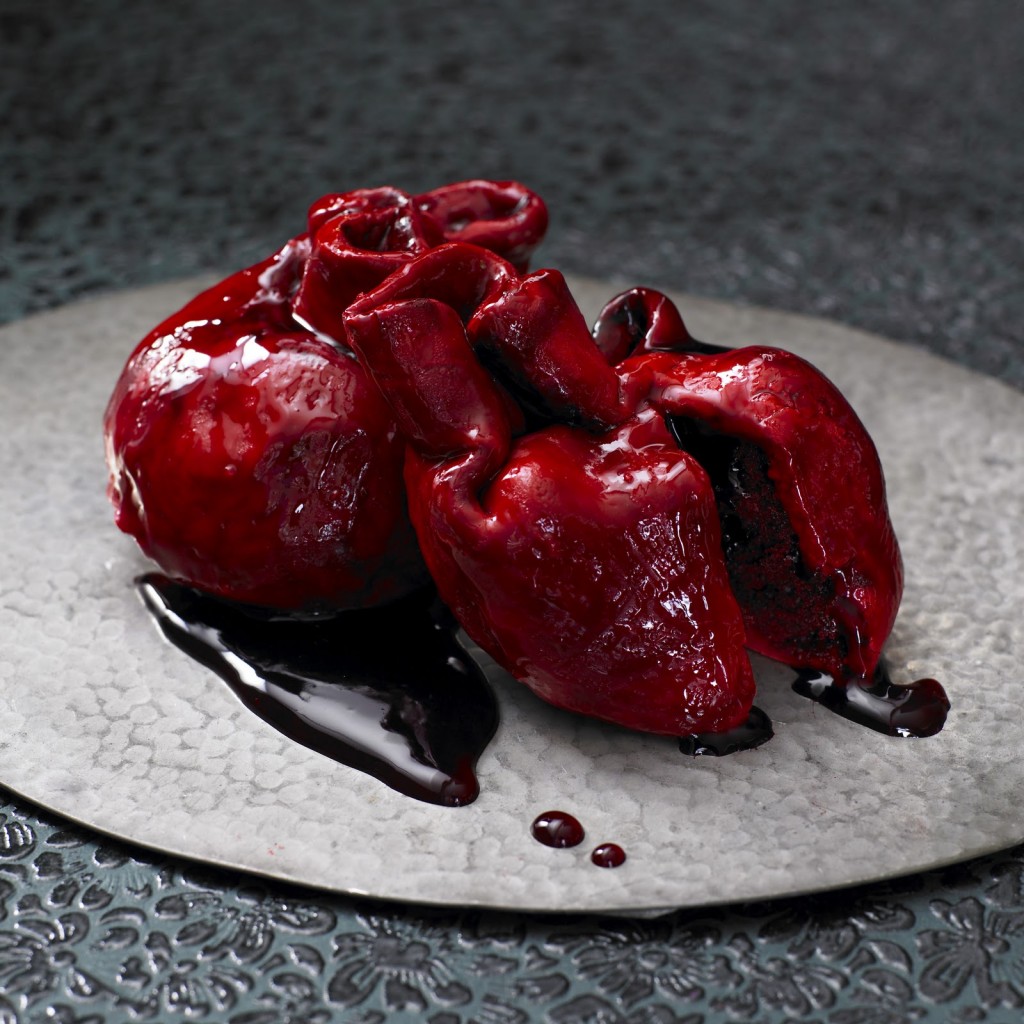 Gory Bleeding Heart Cake