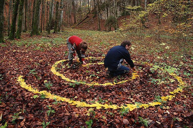 Land Art by Sylvain Meyer Land Art created with nature
