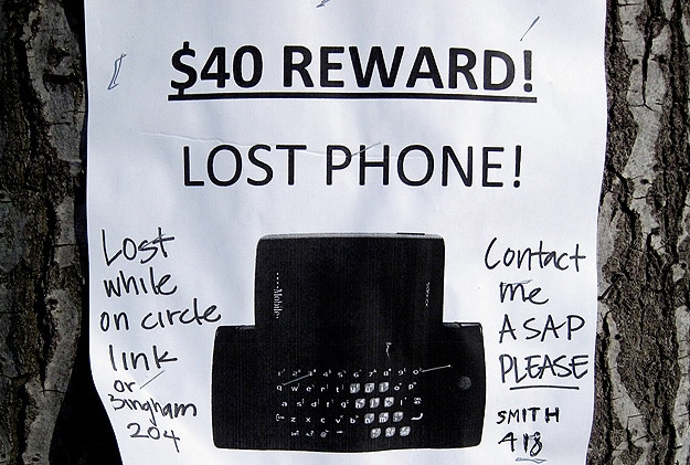 Sign For Misplaced Phone