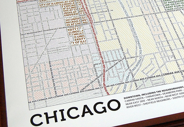 Handmade Typographic City Maps  
