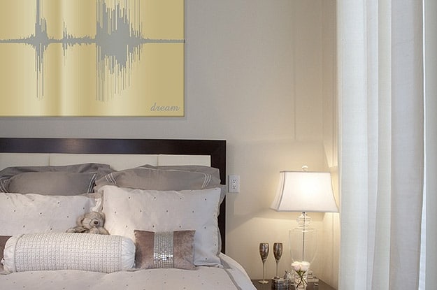 Voiceprint visual of sound Artwork of voice and sound