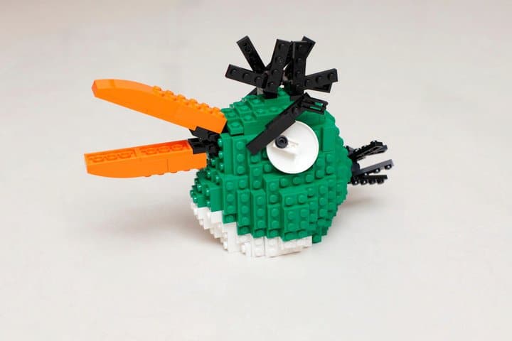 Angry Birds Lego Build Set Green Angry Bird Lego Build