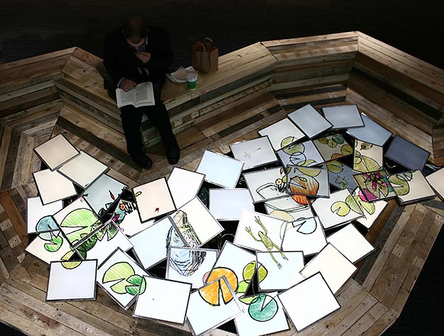 Bloomberg Contemporary Office Design Employee Break Room Redesign