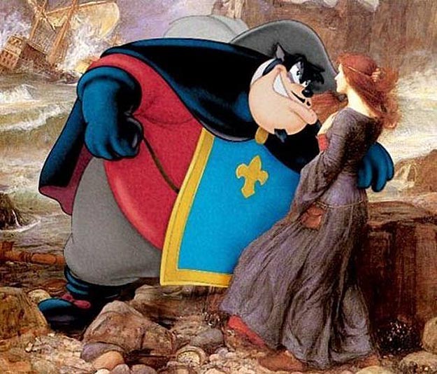 Cartoons and Traditional Art Combined Cartoon Characters In Classic Paintings
