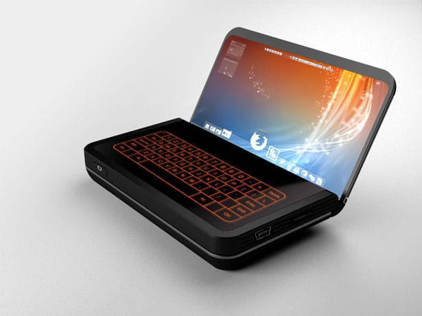 Flex Display Cell Phone Concept Flex Phone Folded Out Concept