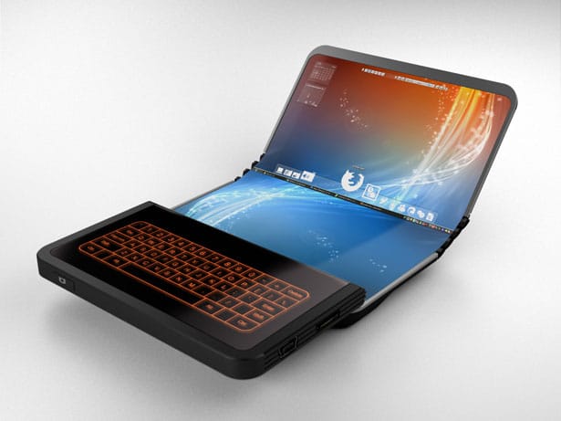 Flex Display Cell Phone Concept Flex Phone Full Screen Display