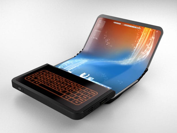 Flex Display Cell Phone Concept Flex Display Touch Keyboard Concept