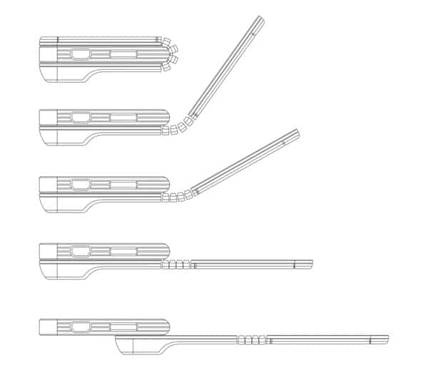 Flex Display Cell Phone Concept Flex Phone Fold Out Schematic