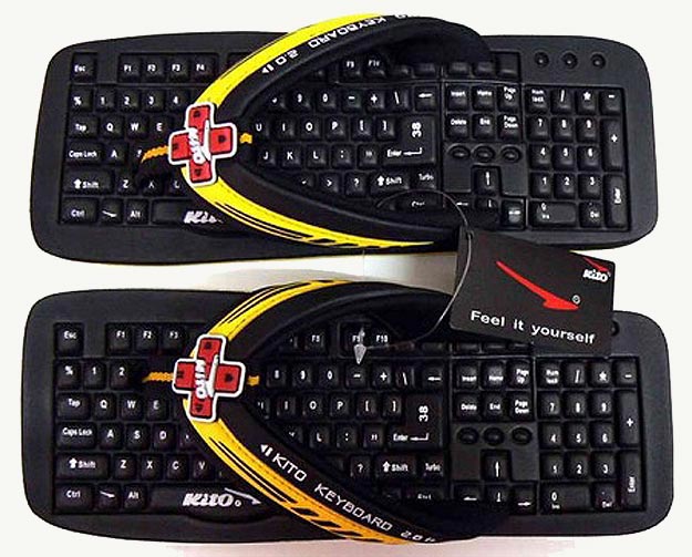 Kito Keyboard Flip Flops Colorful Sandals Made From Keyboard