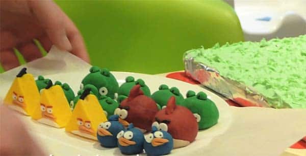 Playable Angry Birds Birthday Cake Edible Angry Birds Marzipan Cake