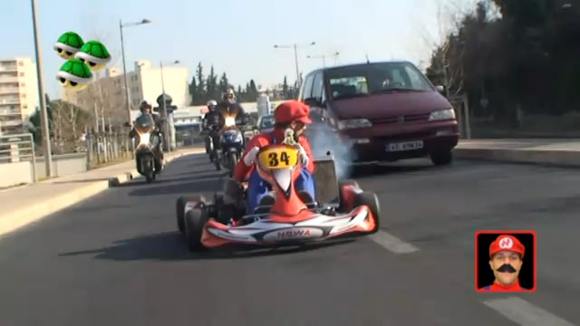 Real Life Super Mario Kart Kart Driven In Real Traffic