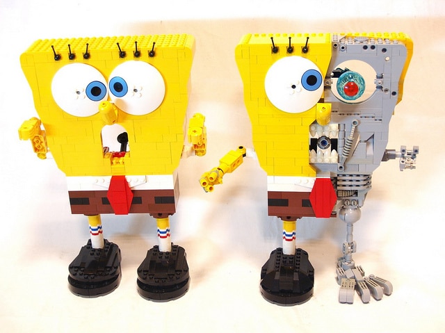 Dual Sponge Bob Lego Builds