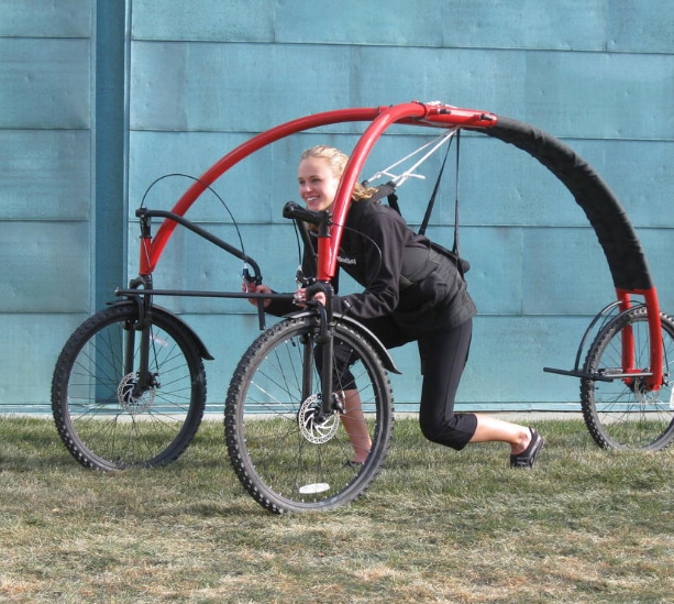 StreetFlyer Flying Sensation Experience Prototype Getting Onboard The StreetFlyer Prototype