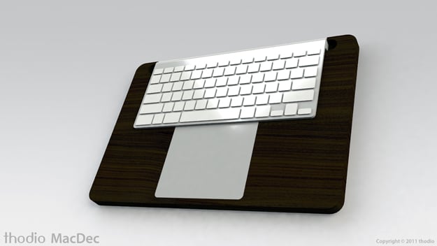 Thodio MacDec Ergonomic MacBook Deck Angled View Of Thodio MacDec
