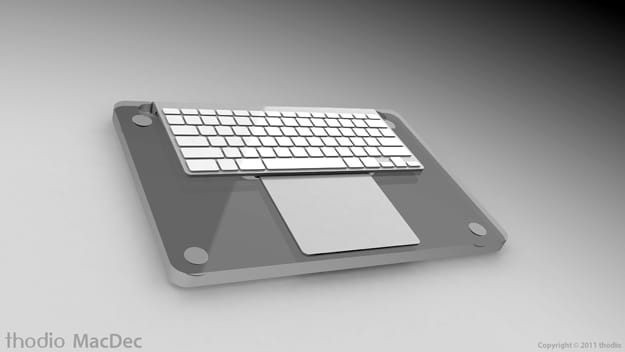 Thodio MacDec Ergonomic MacBook Deck Front Side View Thodio MacDec